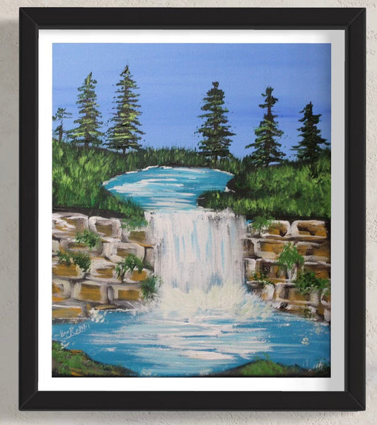 Let's Go Chasing Waterfalls! Paint Class 6/17/23, 2-4pm